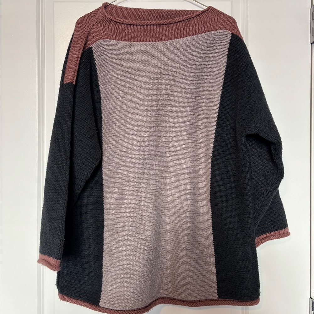 Margaret O’Leary Colorblock knit sweater